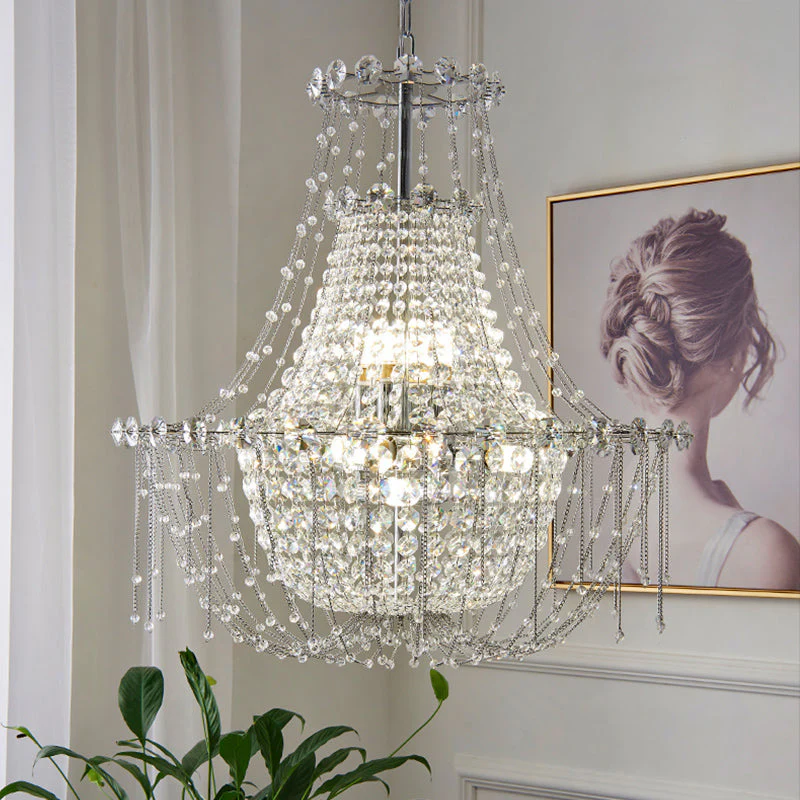 Classic Empire Crystal Chandelier, Luxury Lighting - Image 6