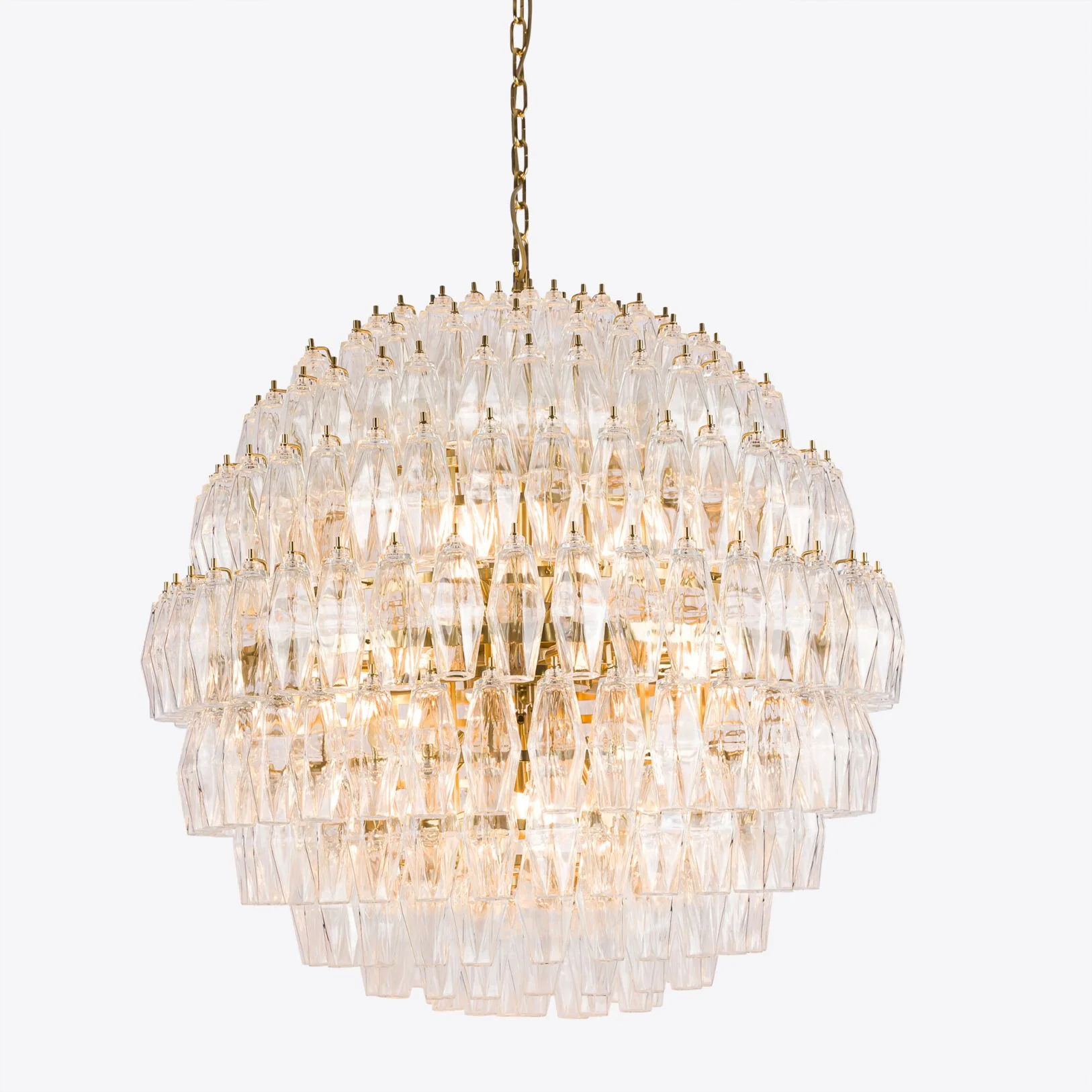 Clear Sorrento Chandelier 28" - Image 3