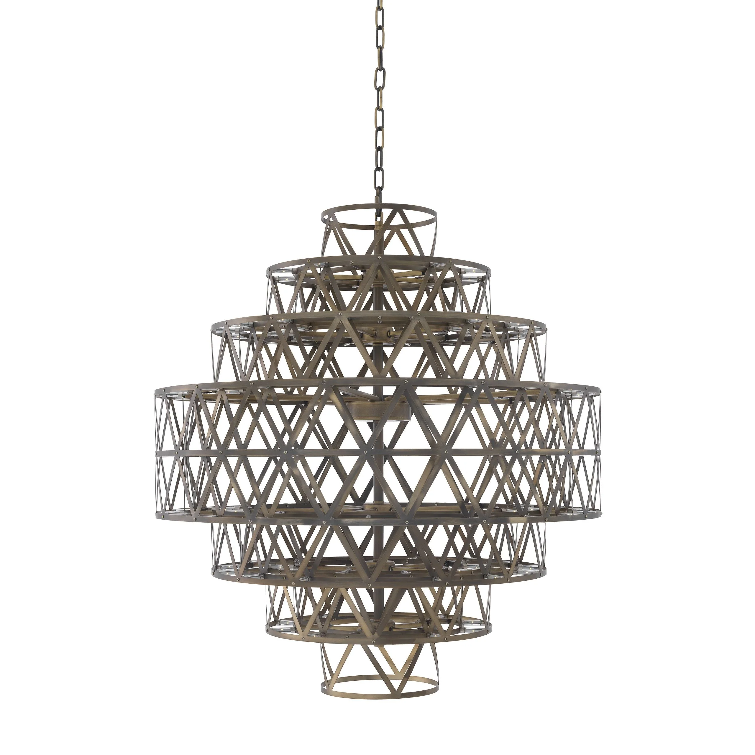 Clinton Modern Glass Chandelier - Image 2