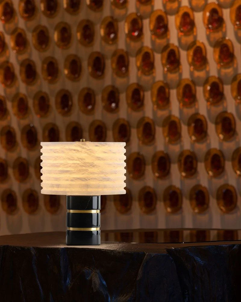 Elegant Lighting G9 Cloud Stone Alabaster Table Lamp Wide D10" & D11" 15W - Image 12