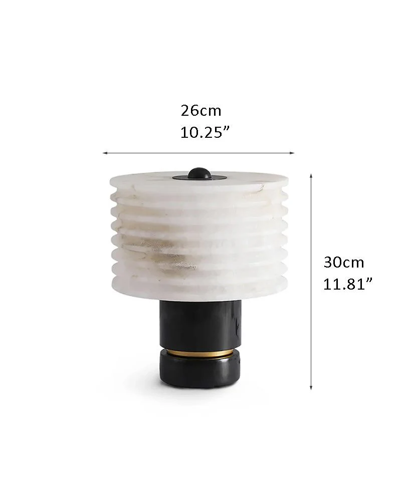 Elegant Lighting G9 Cloud Stone Alabaster Table Lamp Wide D10" & D11" 15W - Image 13