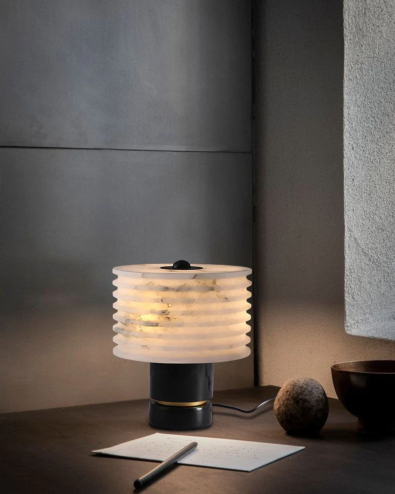 Elegant Lighting G9 Cloud Stone Alabaster Table Lamp Wide D10" & D11" 15W - Image 3