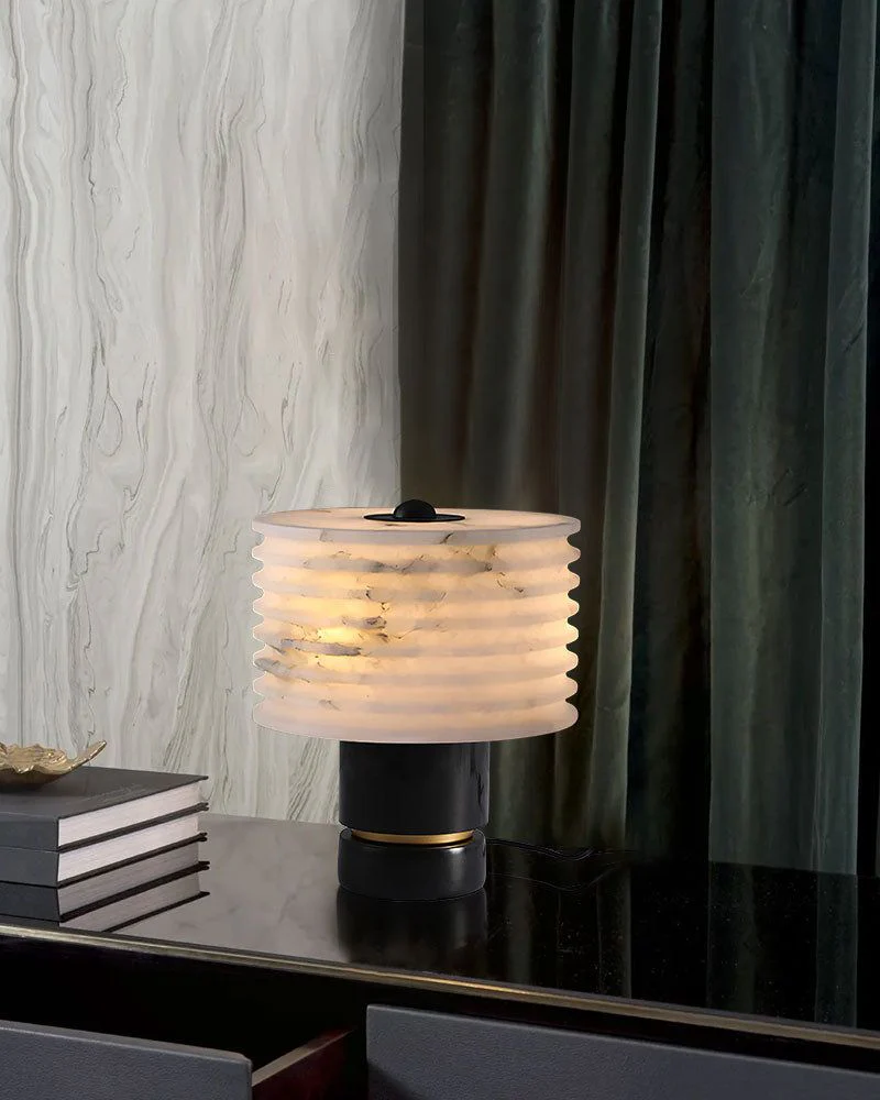 Elegant Lighting G9 Cloud Stone Alabaster Table Lamp Wide D10" & D11" 15W - Image 4