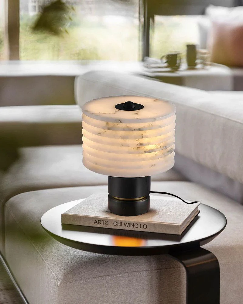 Elegant Lighting G9 Cloud Stone Alabaster Table Lamp Wide D10" & D11" 15W - Image 5