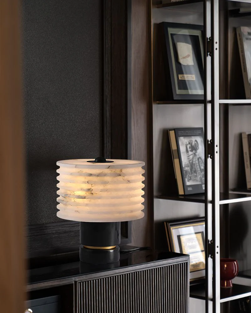 Elegant Lighting G9 Cloud Stone Alabaster Table Lamp Wide D10" & D11" 15W - Image 6