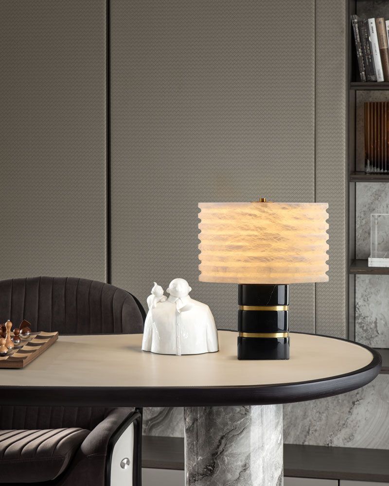 Elegant Lighting G9 Cloud Stone Alabaster Table Lamp Wide D10" & D11" 15W - Image 7