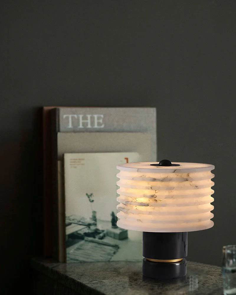 Elegant Lighting G9 Cloud Stone Alabaster Table Lamp Wide D10" & D11" 15W - Image 8