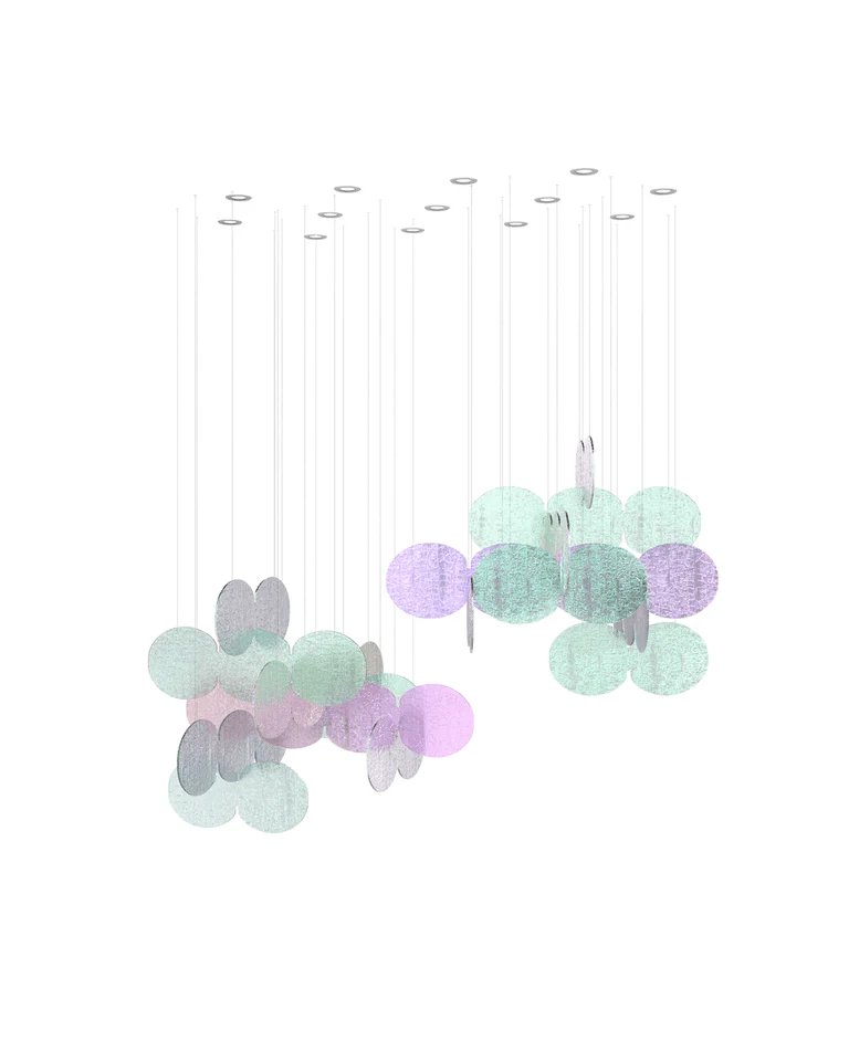 Clouds Iridescent Disc Chandelier - Image 7
