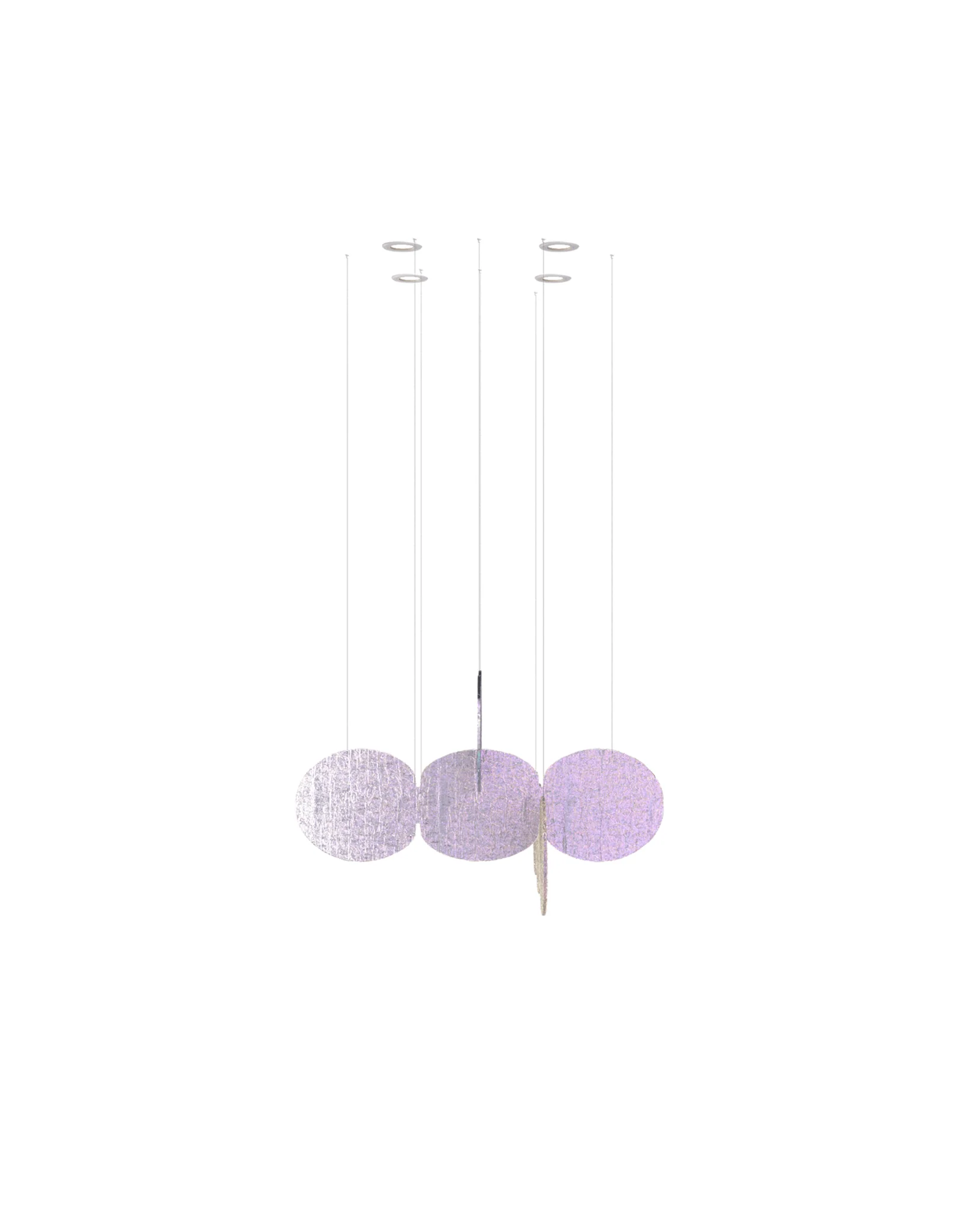 Clouds Iridescent Disc Chandelier - Image 9