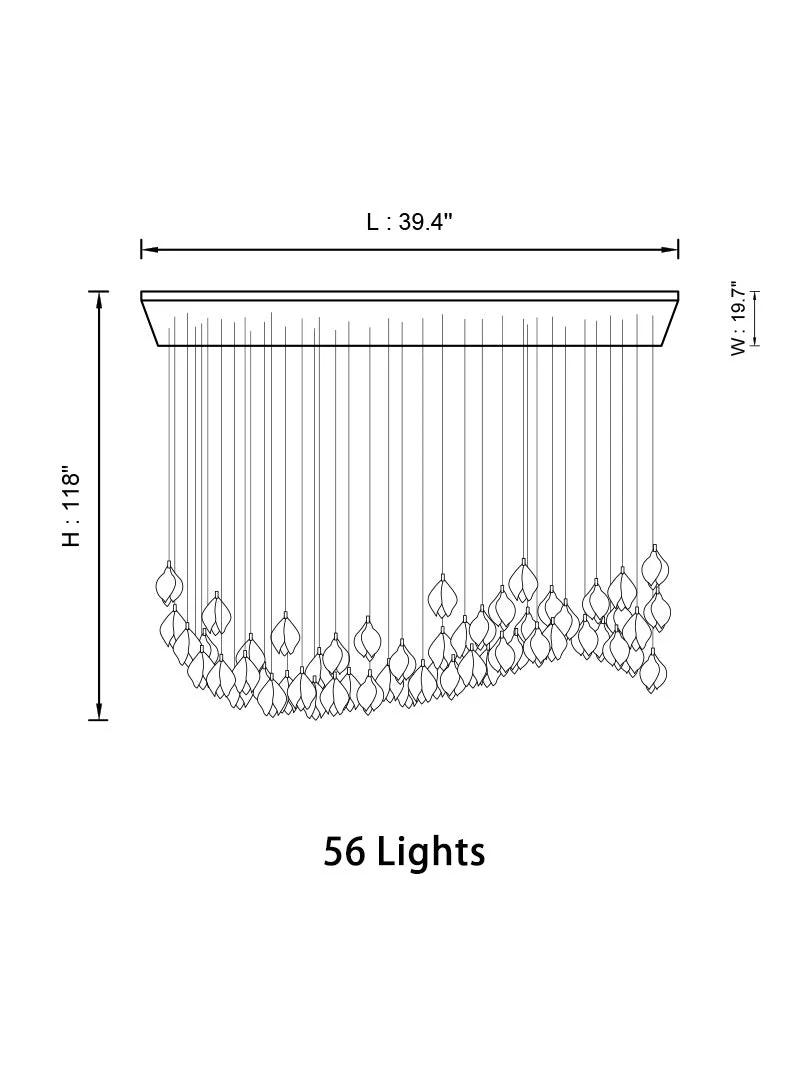 Ceramic LED Cluster Bloom Chandelier by Aurorae Lighting - Image 7