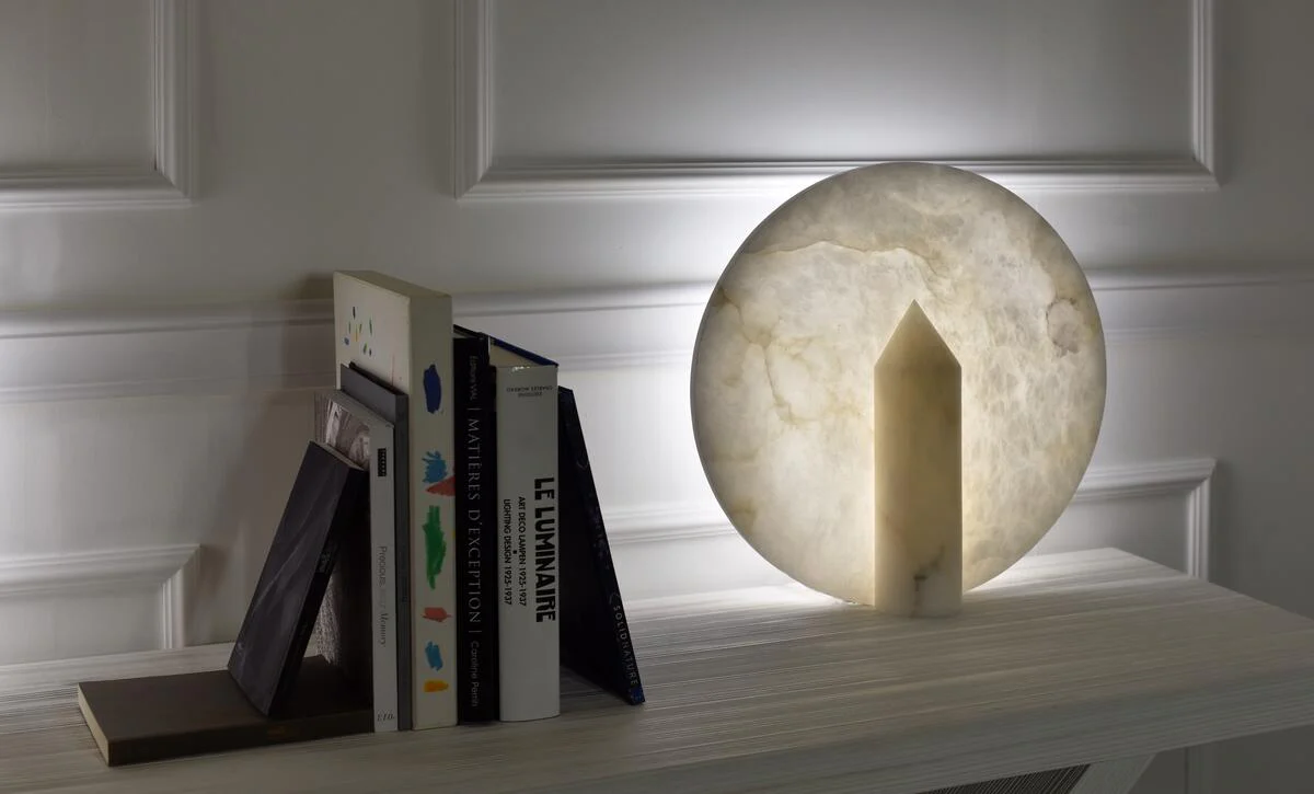 Clyde Alabaster Table Lamp - Image 6