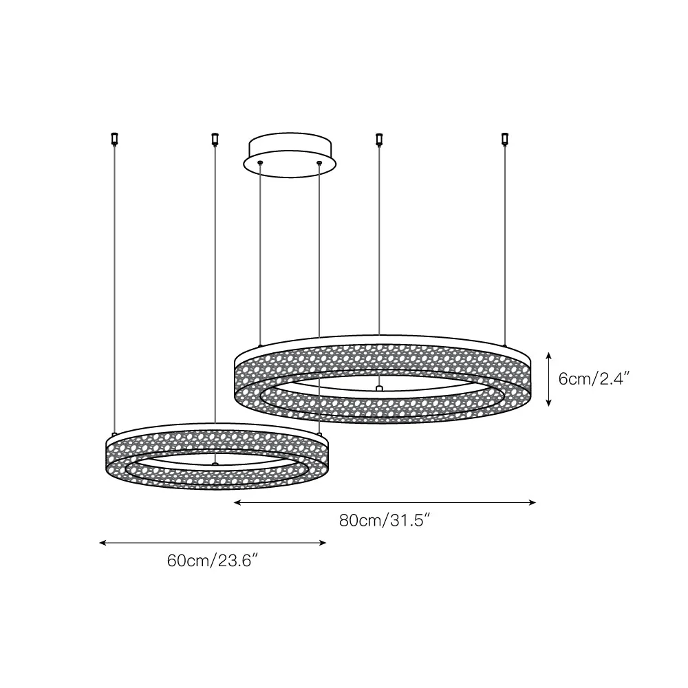Coblitz Round LED Chandelier - Image 7