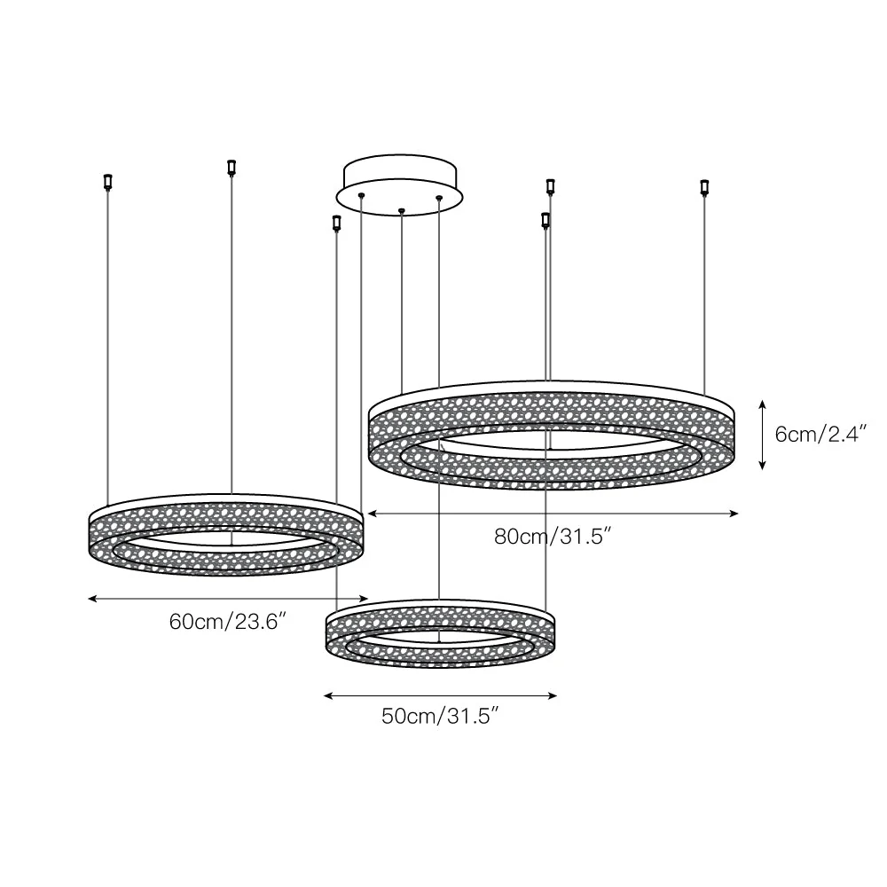 Coblitz Round LED Chandelier - Image 8
