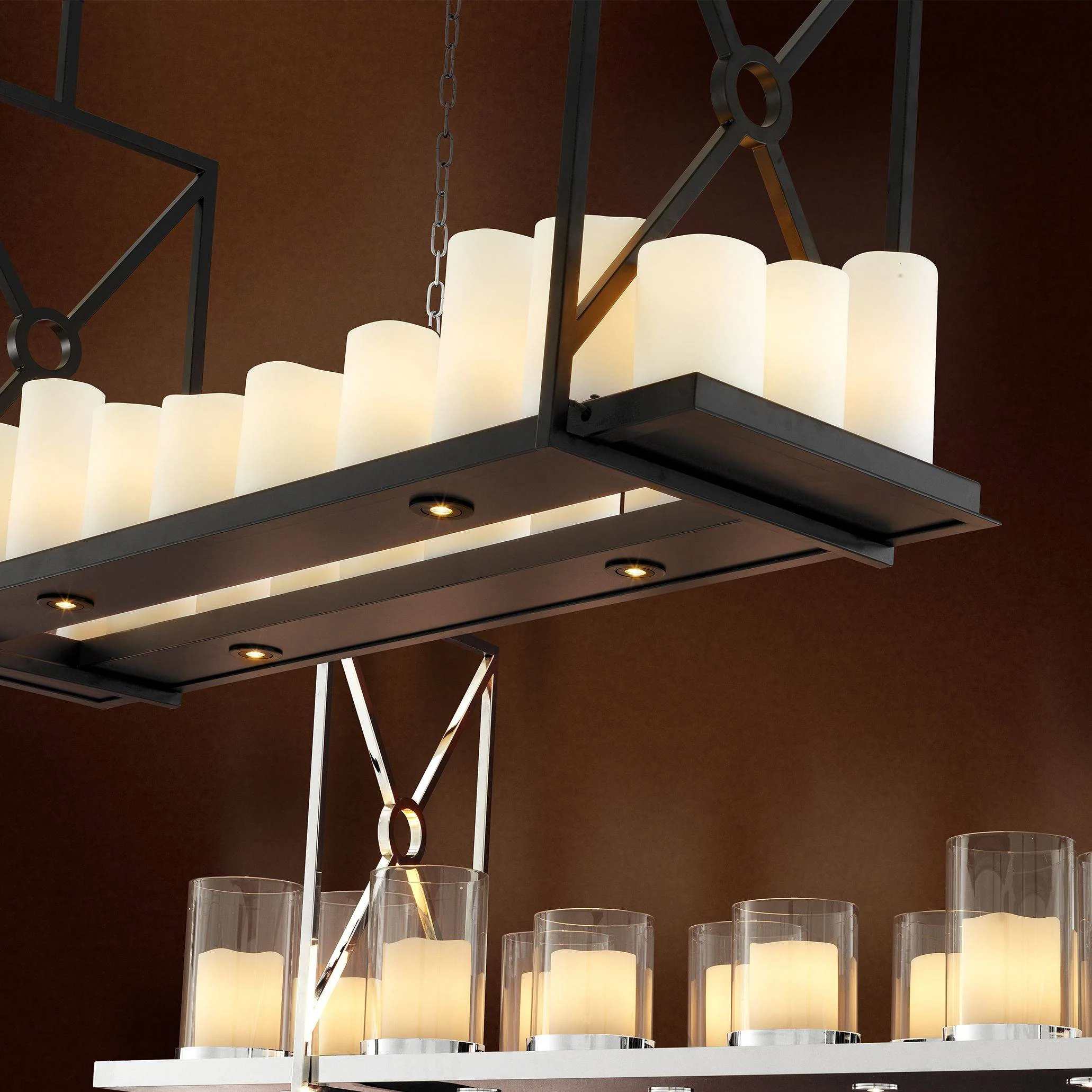Commodore Modern Chandelier - [Black/Brass] - Image 5