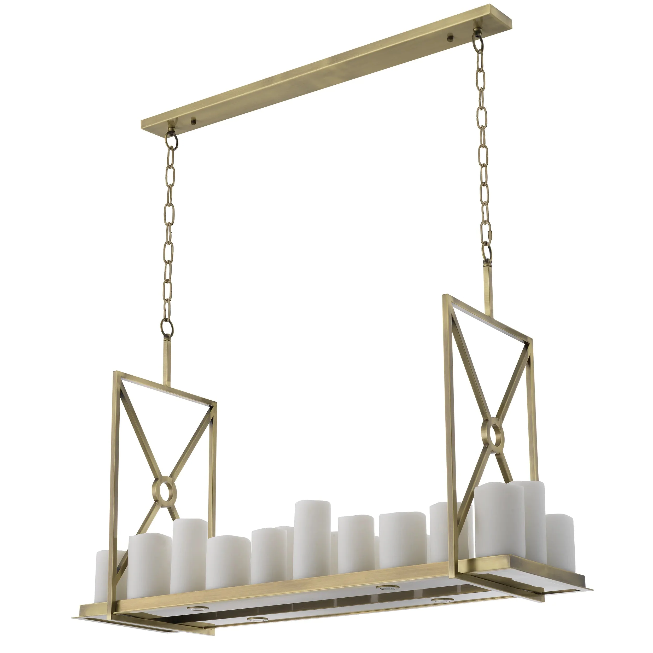 Commodore Modern Chandelier - [Black/Brass] - Image 7