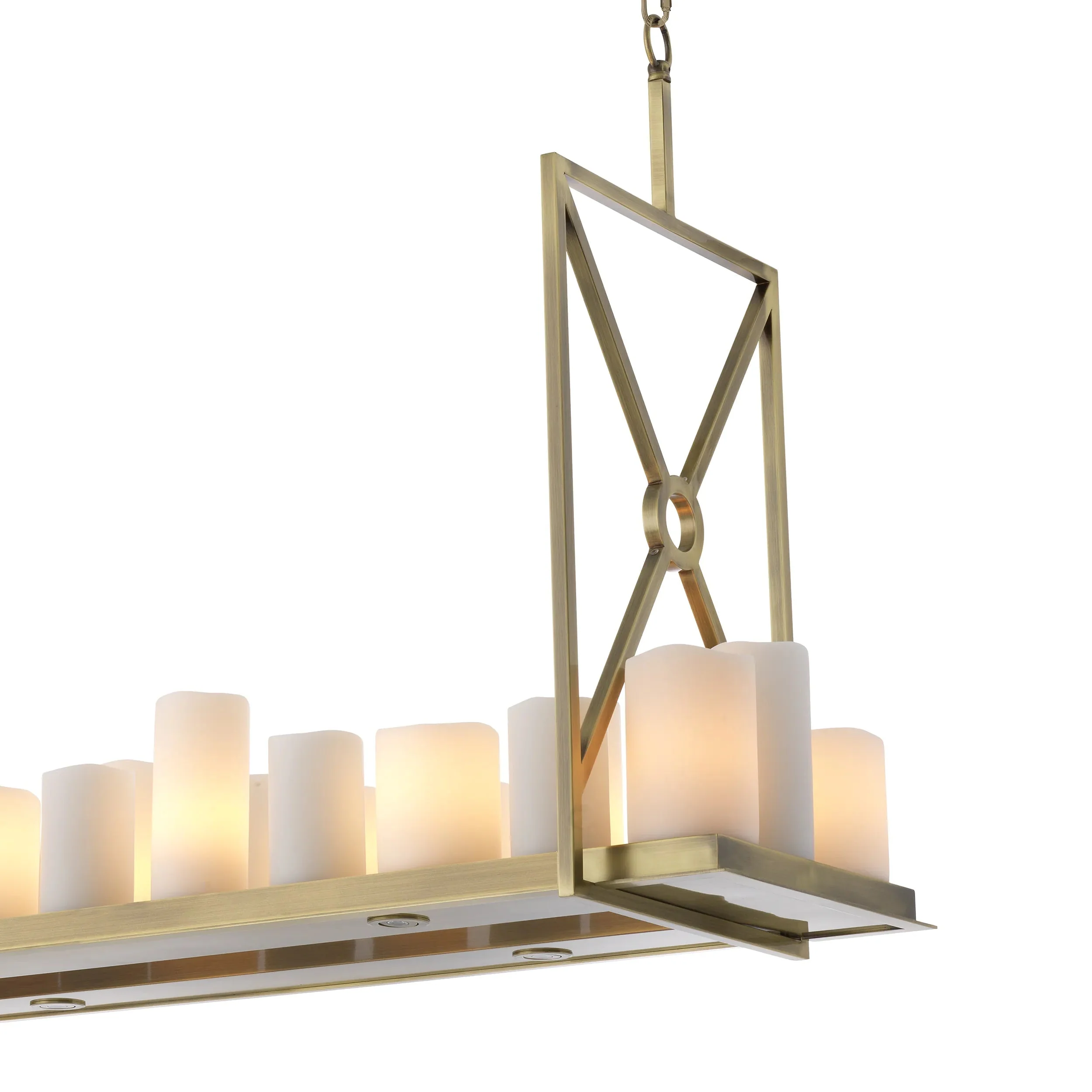 Commodore Modern Chandelier - [Black/Brass] - Image 8