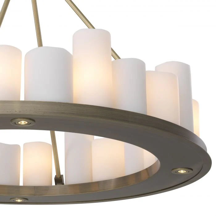 Commodore Ring Modern Chandelier - [Black/Brass] - Image 12