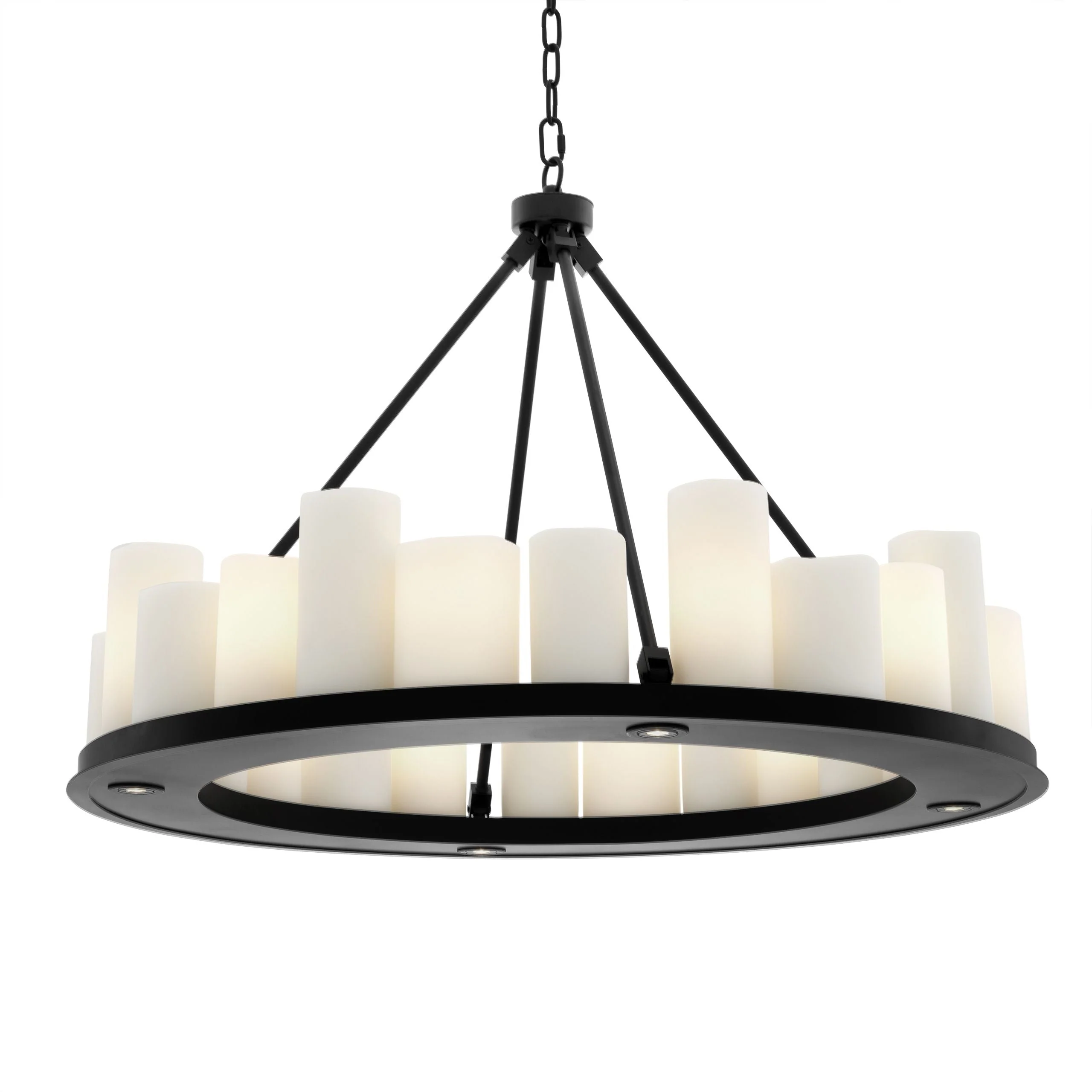 Commodore Ring Modern Chandelier - [Black/Brass] - Image 2