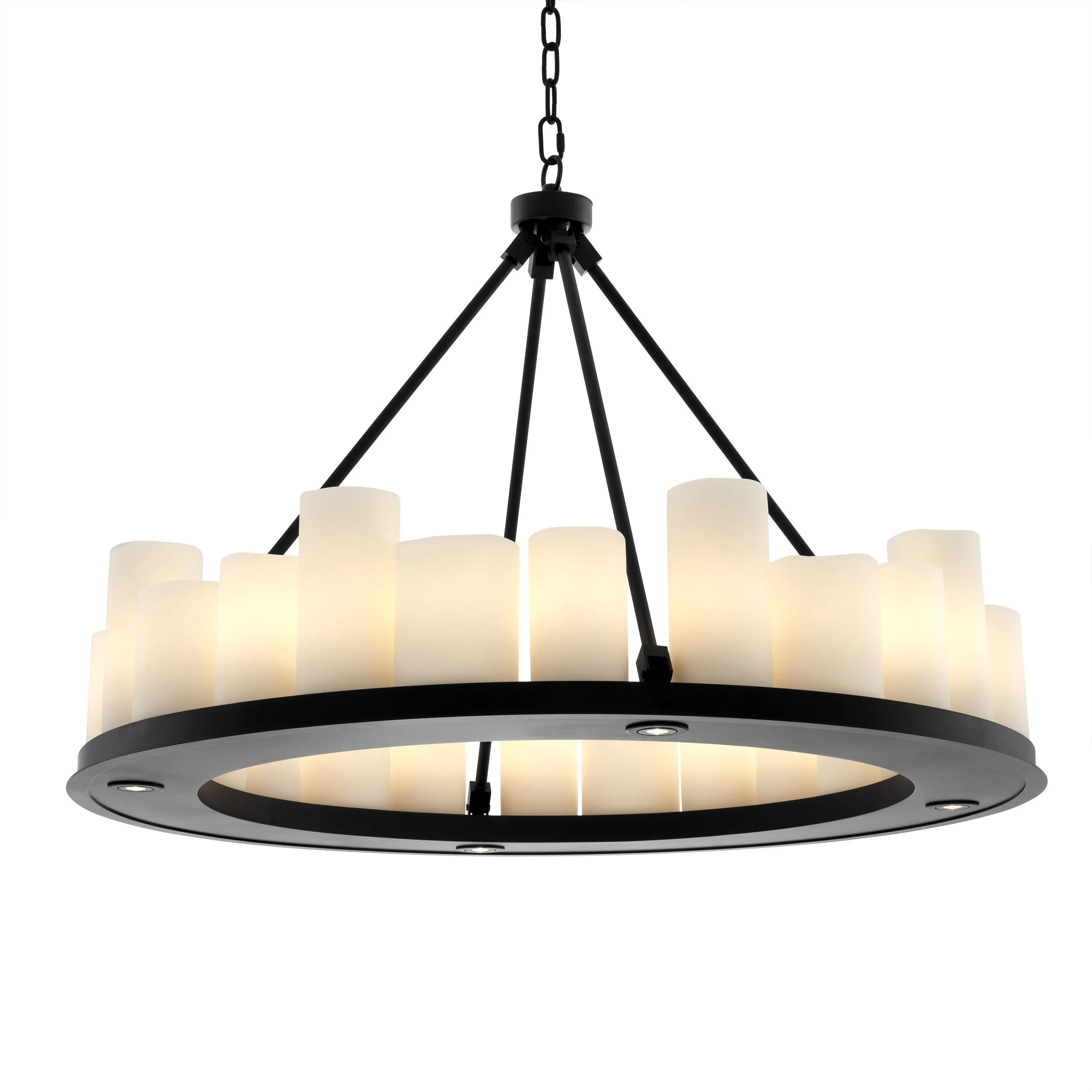 Commodore Ring Modern Chandelier - [Black/Brass] - Image 3