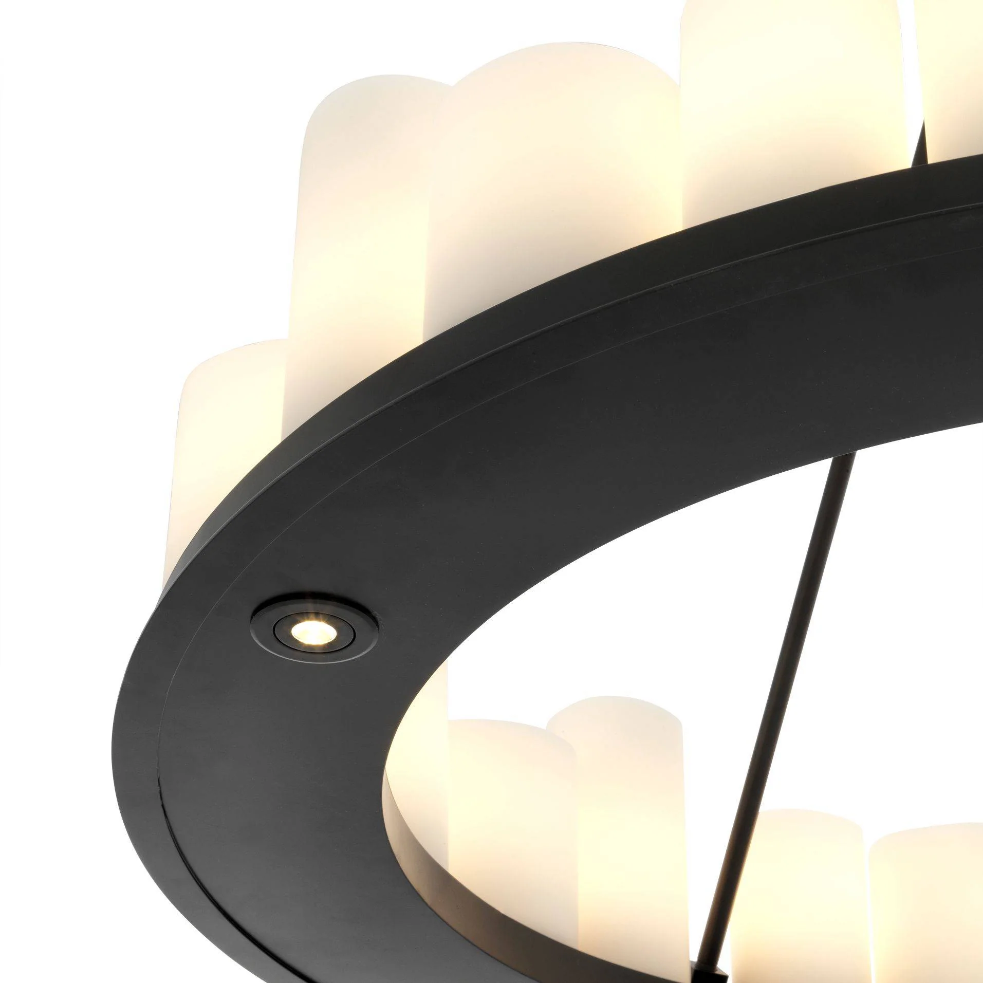 Commodore Ring Modern Chandelier - [Black/Brass] - Image 4