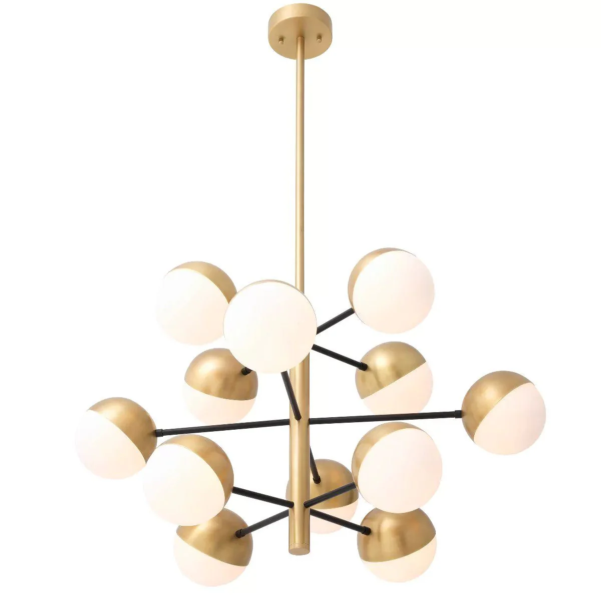Cona S Modern Brass Chandelier - Image 2