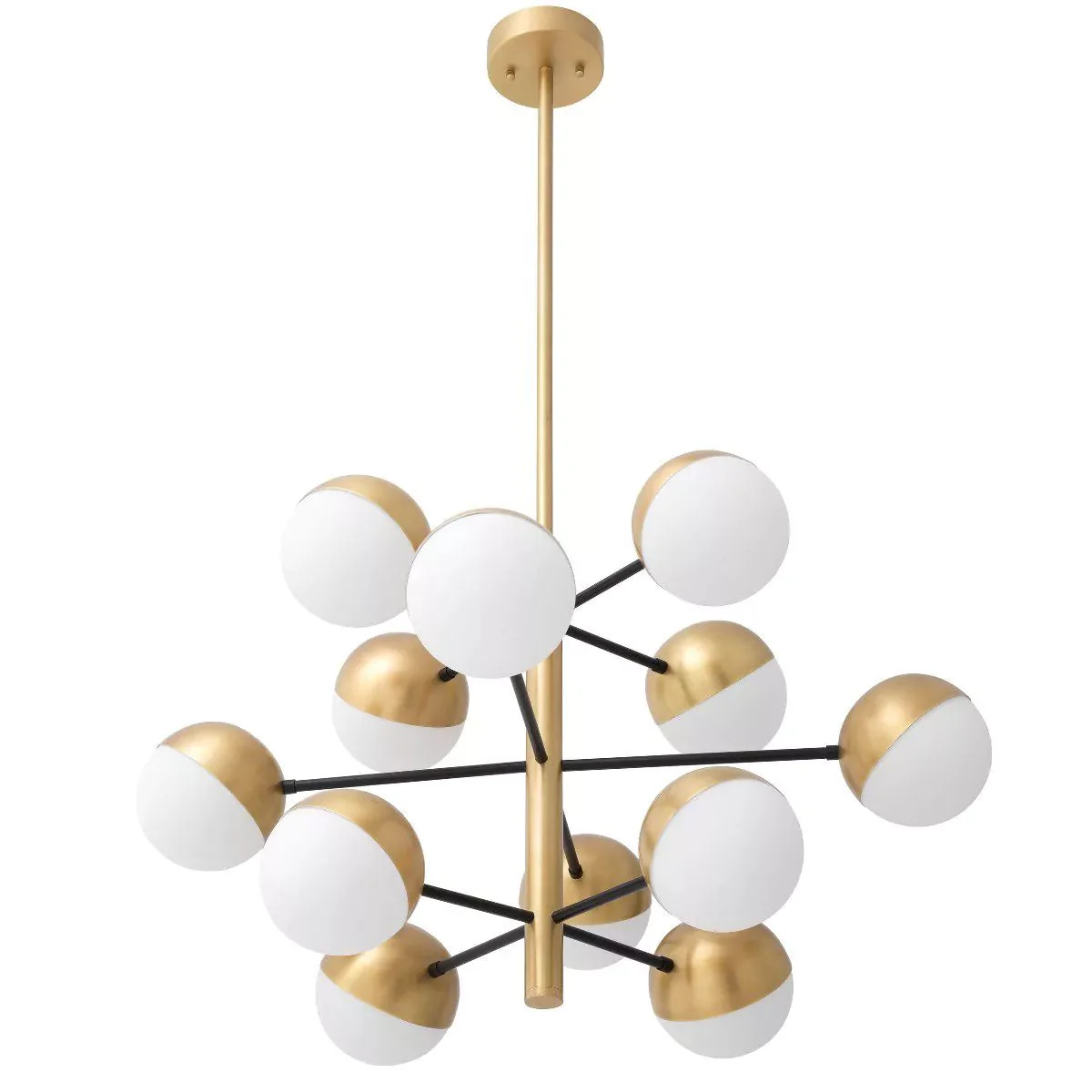 Cona S Modern Brass Chandelier - Image 3