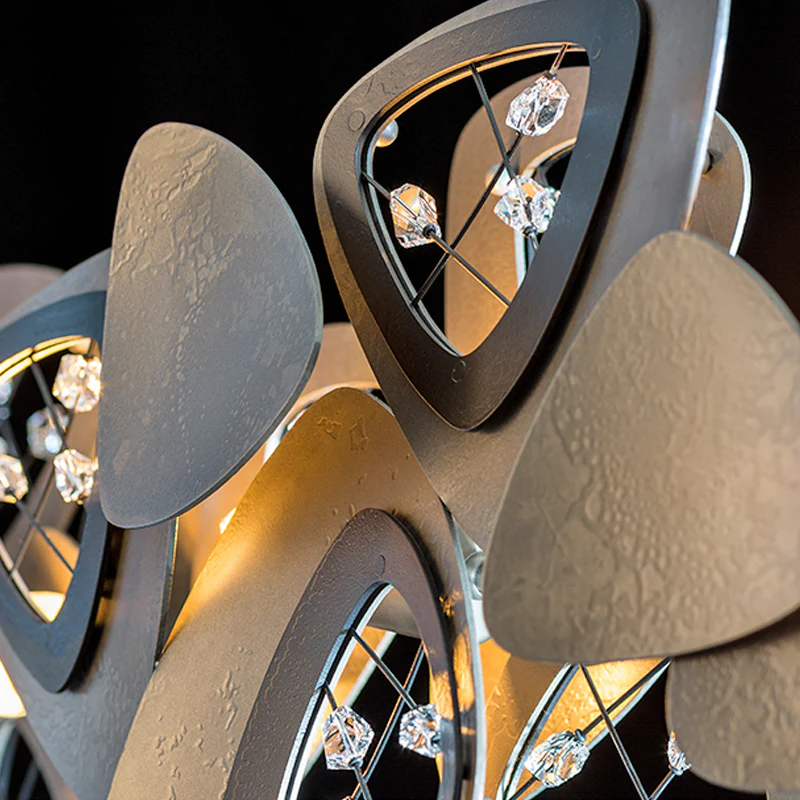 Contemporary Stainless Steel Linear Chandelier - Image 7