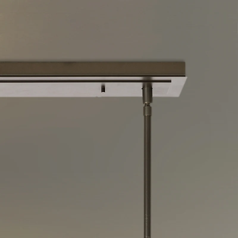 Contemporary Stainless Steel Linear Chandelier - Image 9