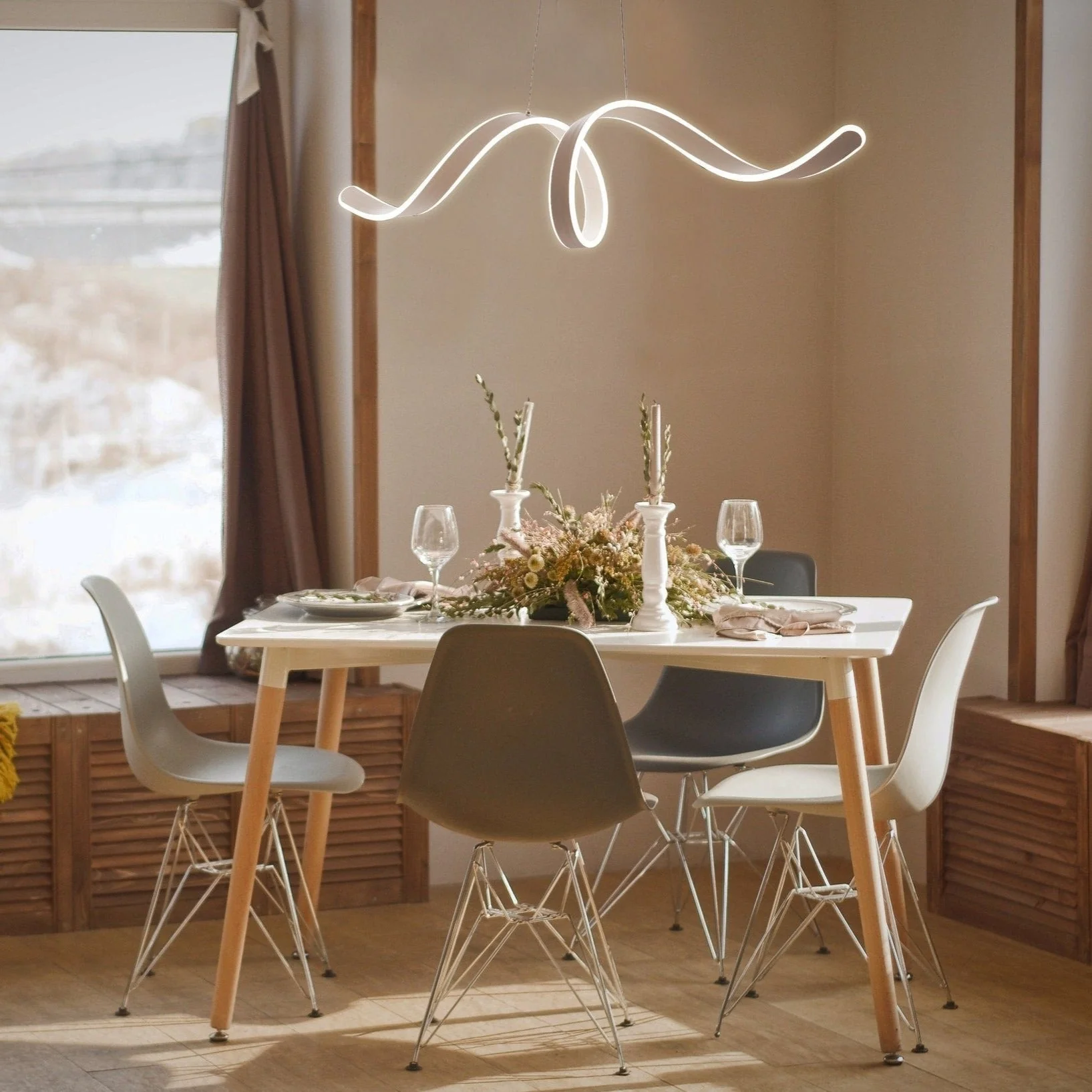 Copenhagen LED Chandelier // White - Image 2