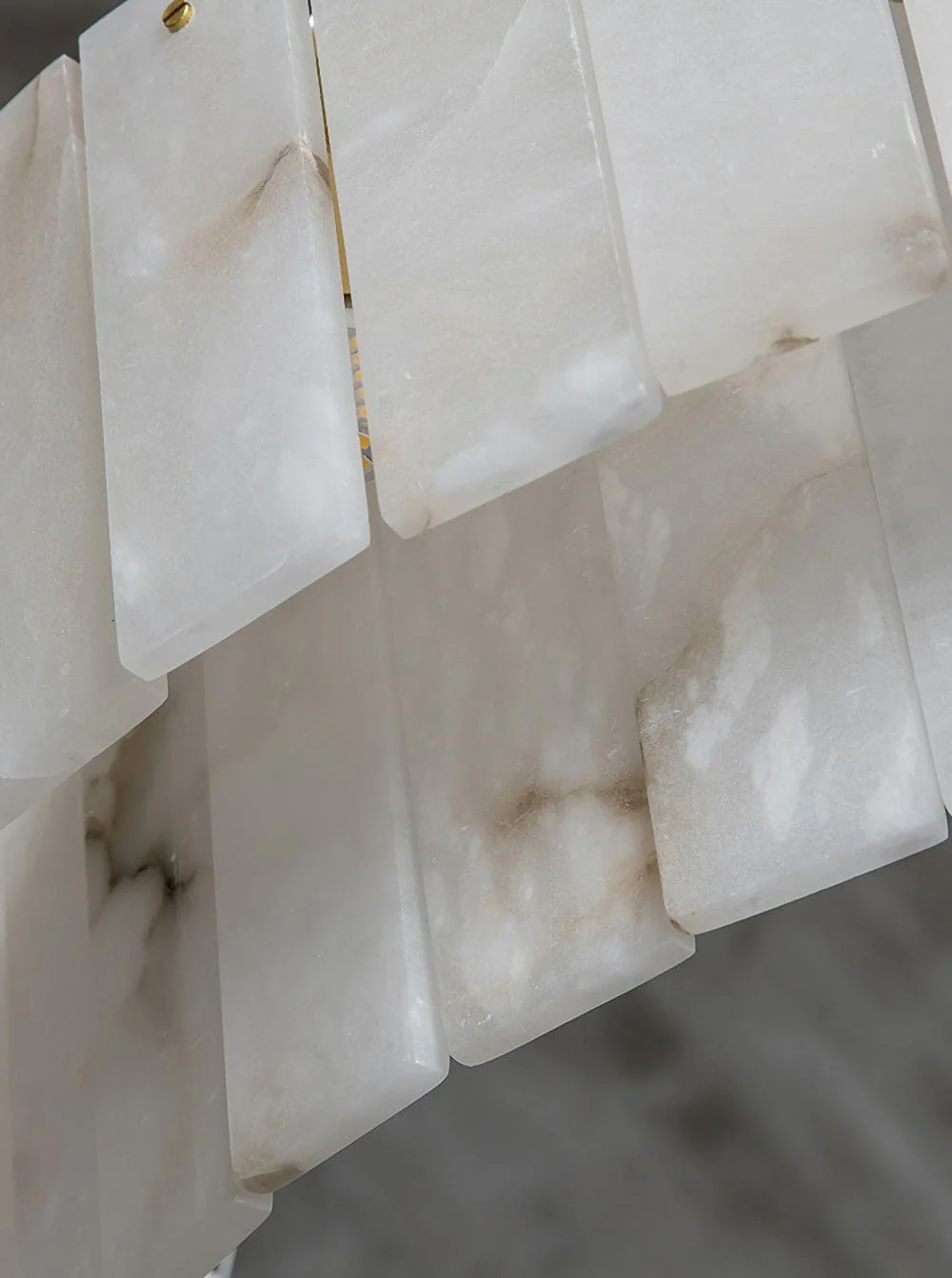 Copper & Alabaster Chandelier - Image 7