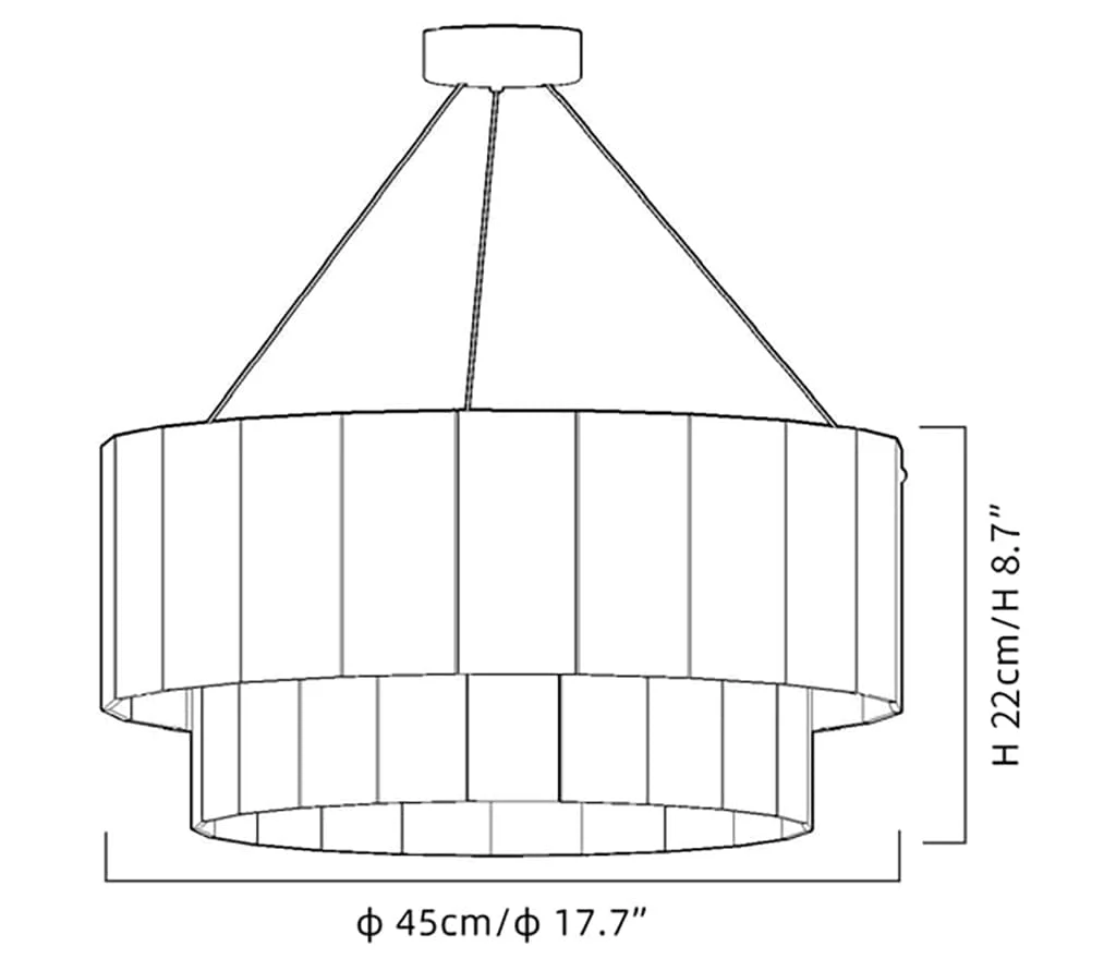 Copper & Alabaster Chandelier - Image 9