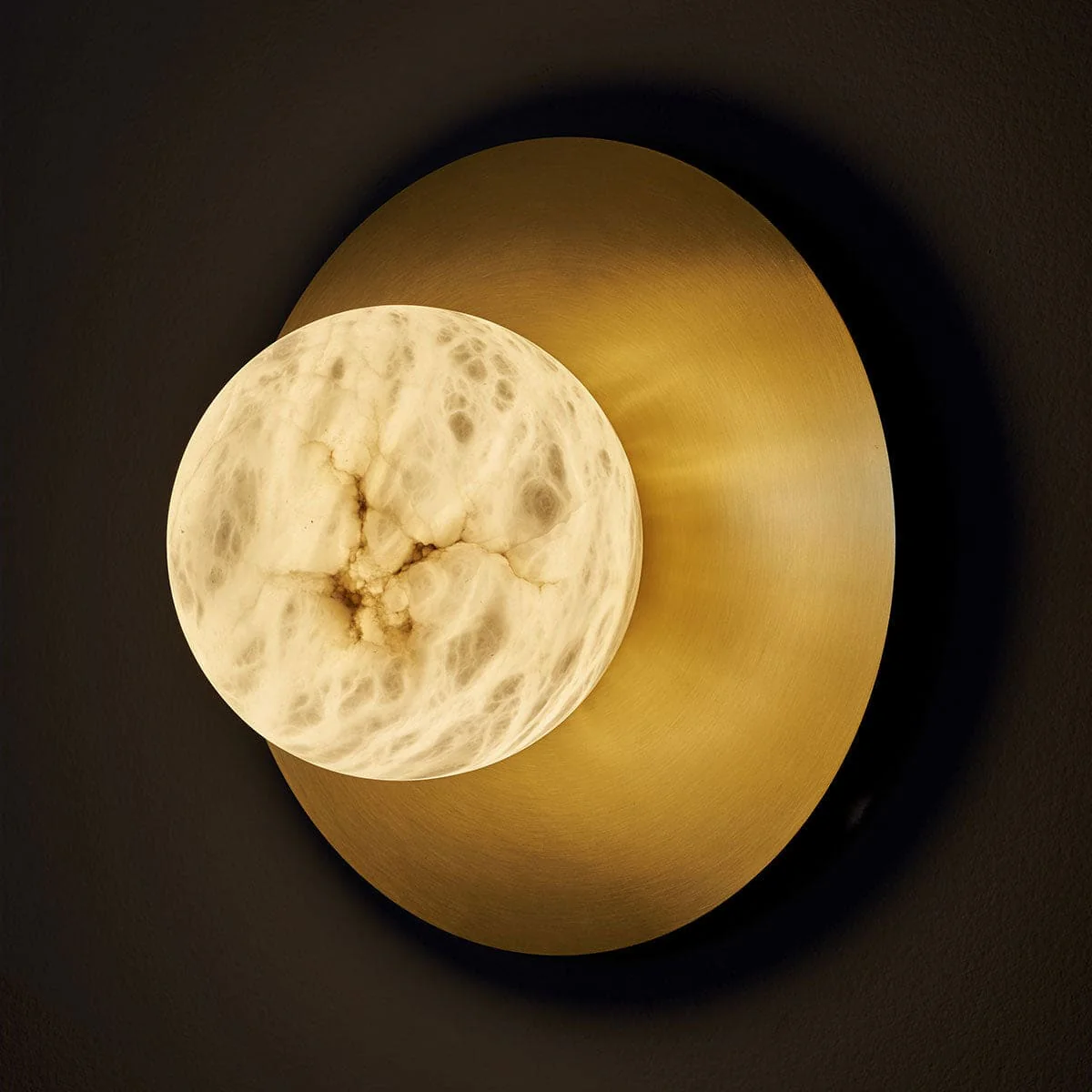 Copper Alabaster Wall Sconces - Image 2