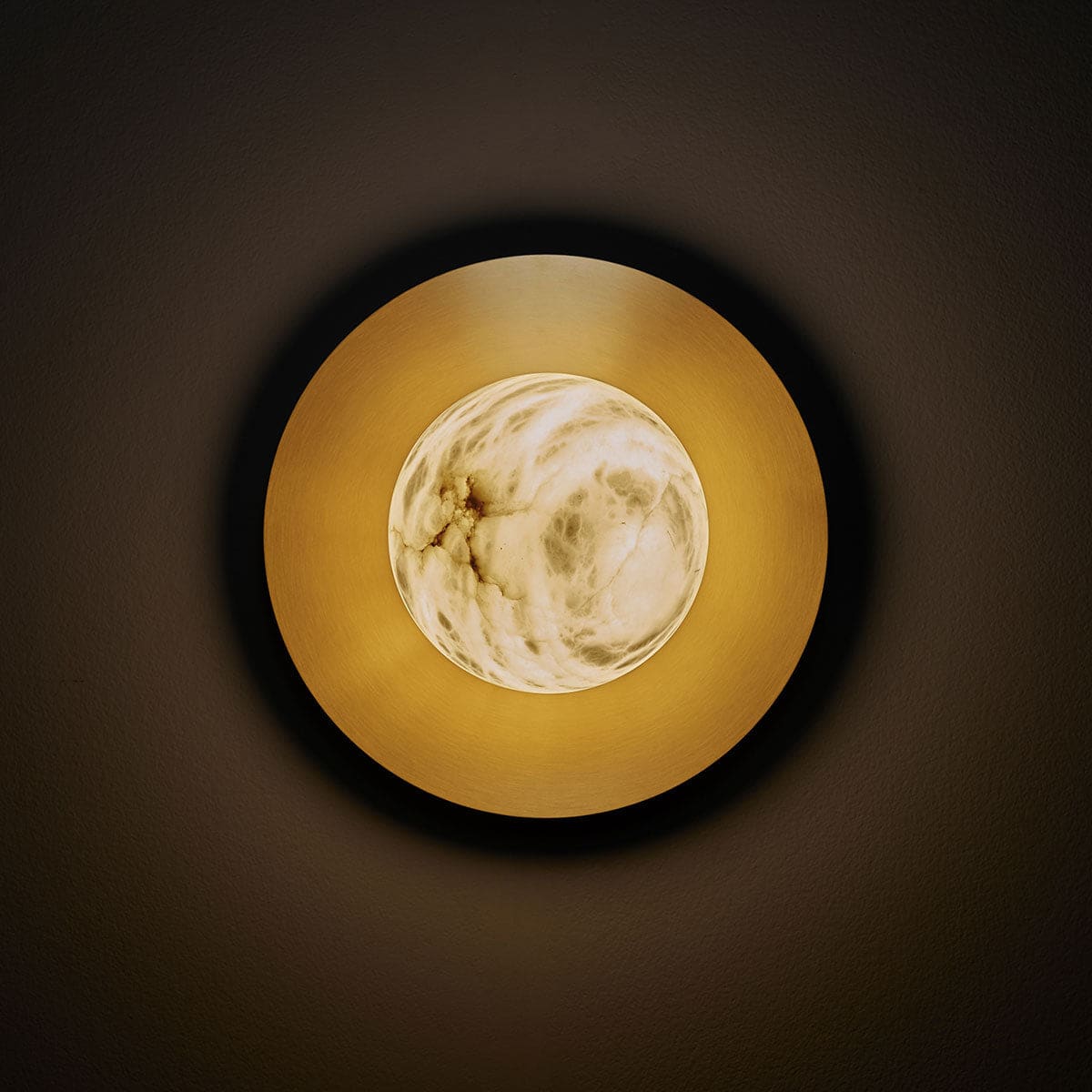 Copper Alabaster Wall Sconces - Image 4