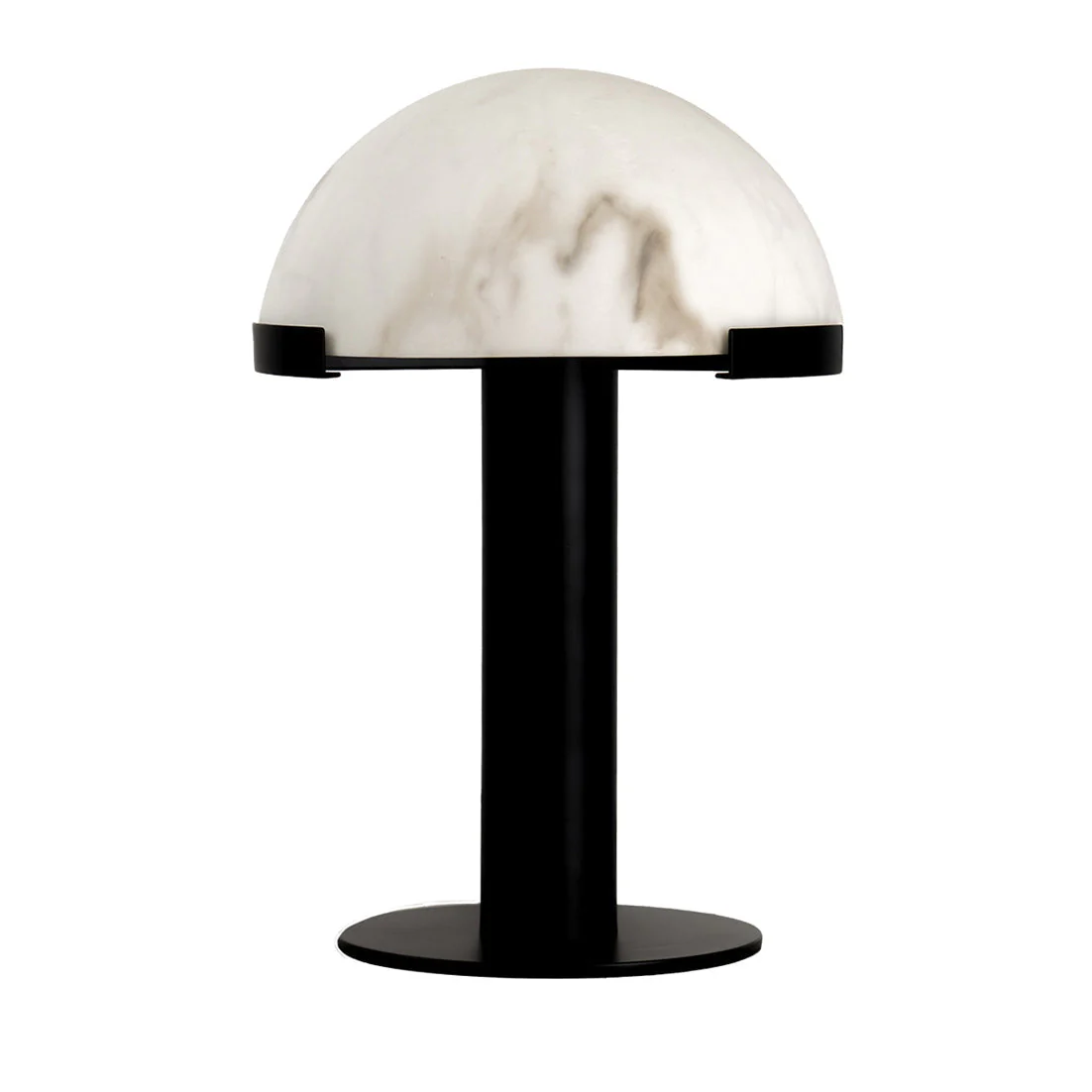 Copper And Alabaster Dome Table Lamp - Image 3