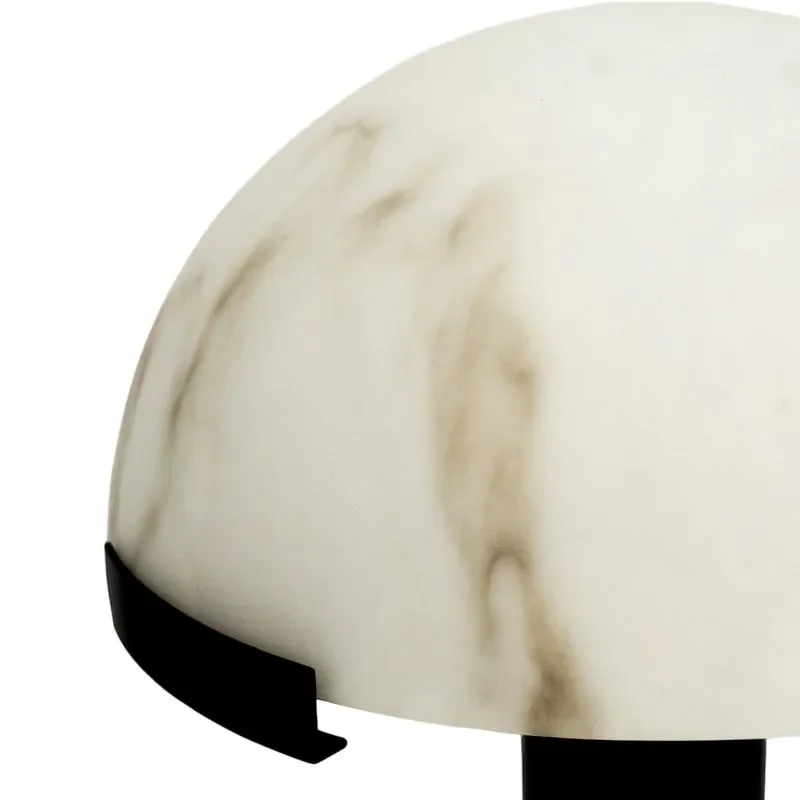 Copper And Alabaster Dome Table Lamp - Image 4