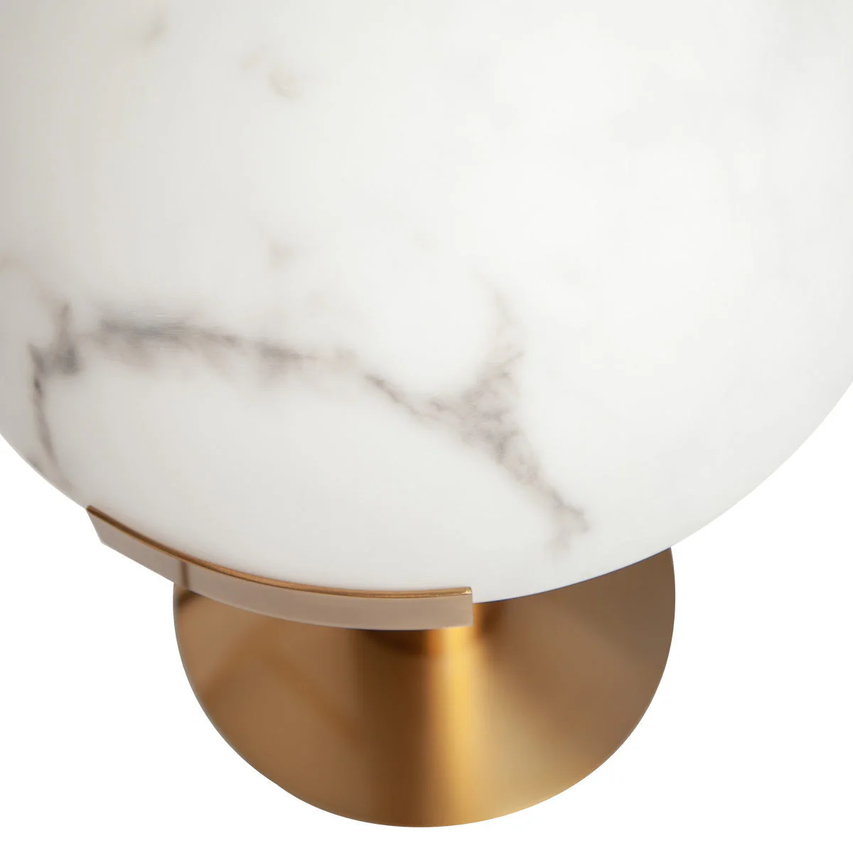Copper And Alabaster Dome Table Lamp - Image 5