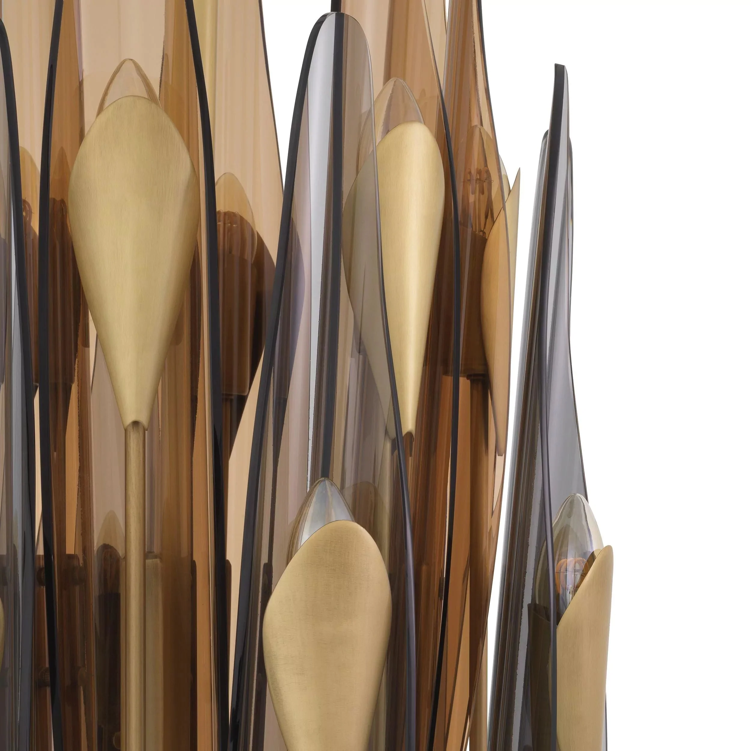Sky Vertical Modern Brass Chandelier [Antique Brass/Bronze Highlight Finish) - Image 3