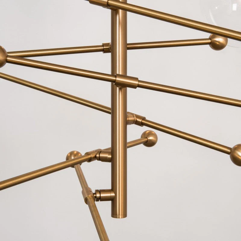 RD15 6 - Light Modern Brass Chandelier 55.63" - Image 10