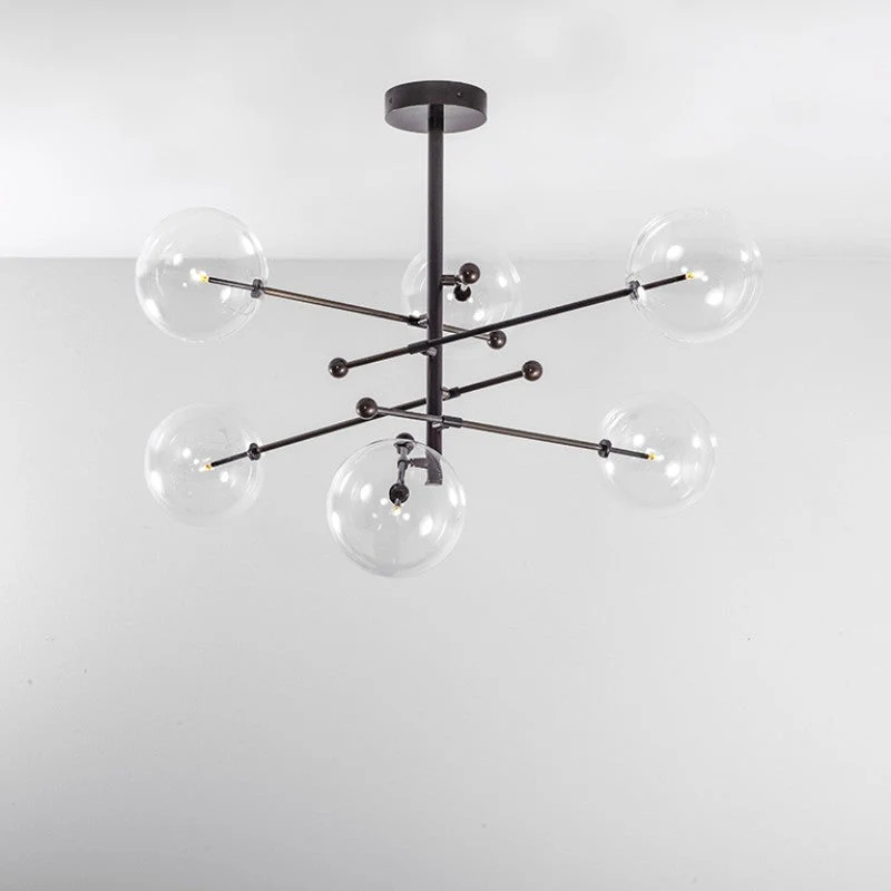 RD15 6 - Light Modern Brass Chandelier 55.63" - Image 11