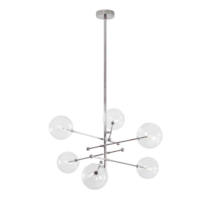 RD15 6 - Light Modern Brass Chandelier 55.63" - Image 12