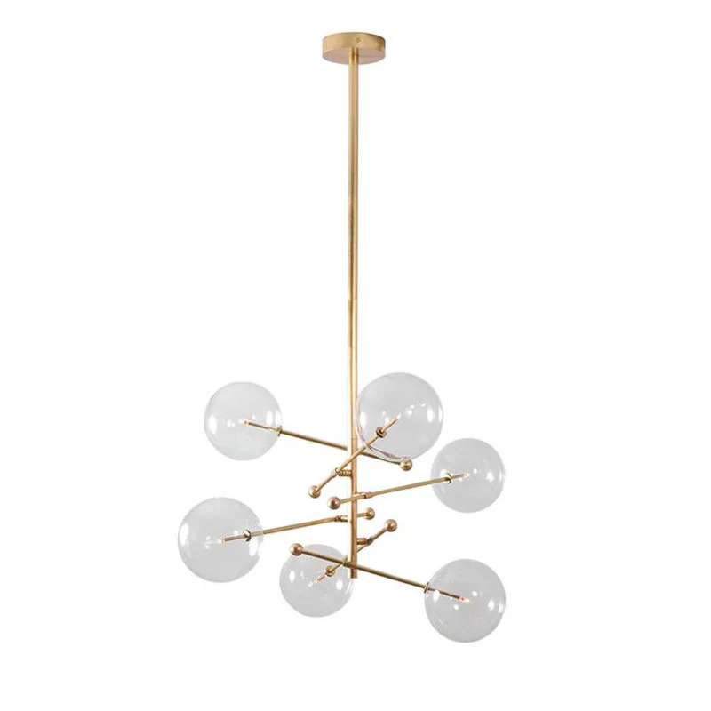 RD15 6 - Light Modern Brass Chandelier 55.63" - Image 13