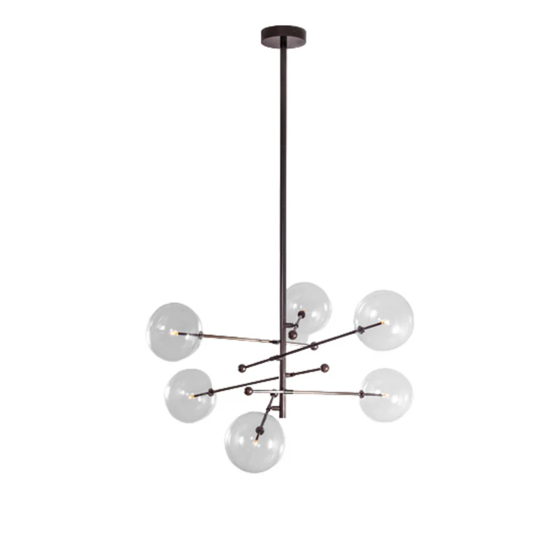 RD15 6 - Light Modern Brass Chandelier 55.63" - Image 14