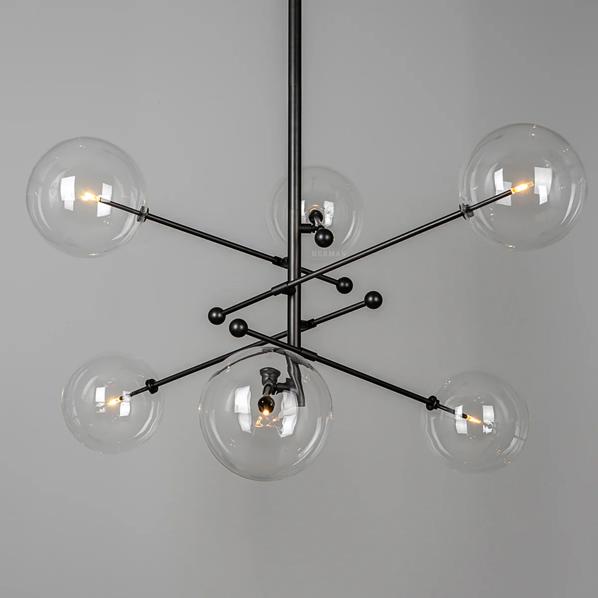 RD15 6 - Light Modern Brass Chandelier 55.63" - Image 17