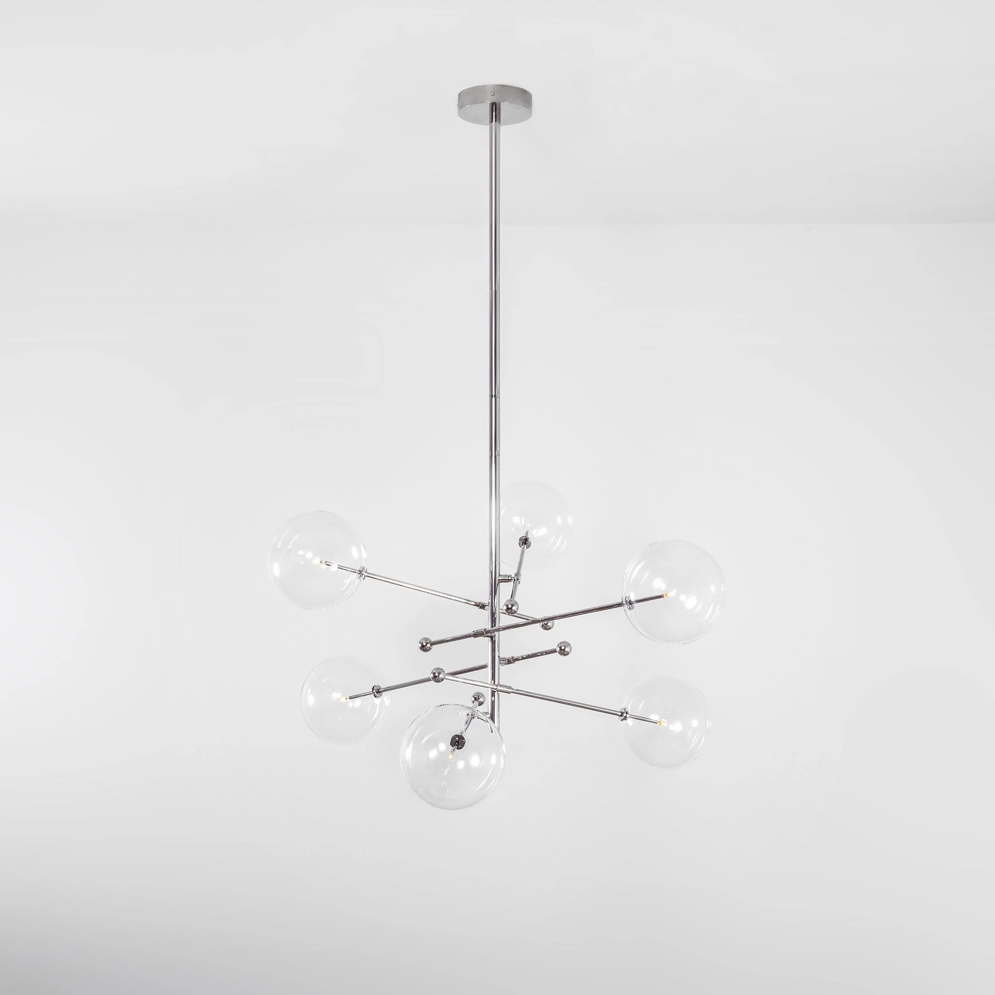 RD15 6 - Light Modern Brass Chandelier 55.63" - Image 5