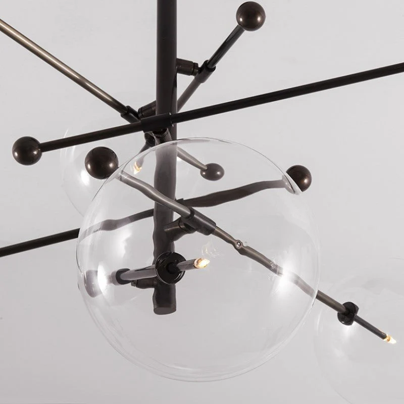 RD15 6 - Light Modern Brass Chandelier 55.63" - Image 7