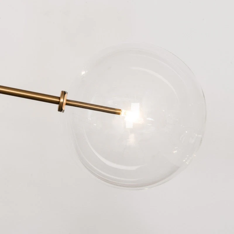 RD15 6 - Light Modern Brass Chandelier 55.63" - Image 9