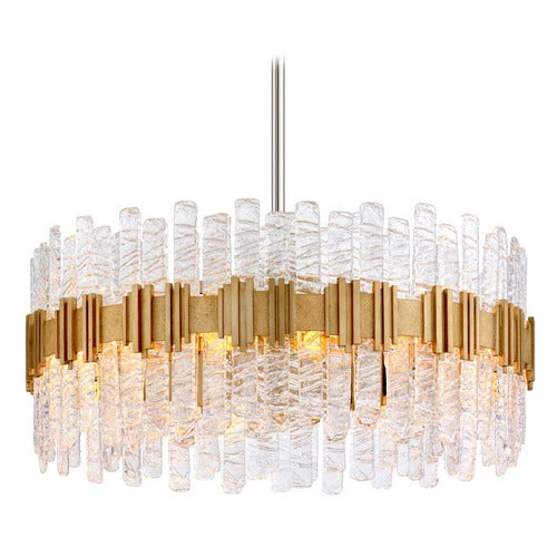 Ciro 8 Light Pendant - Antique Silver Leaf Stainless - Image 3
