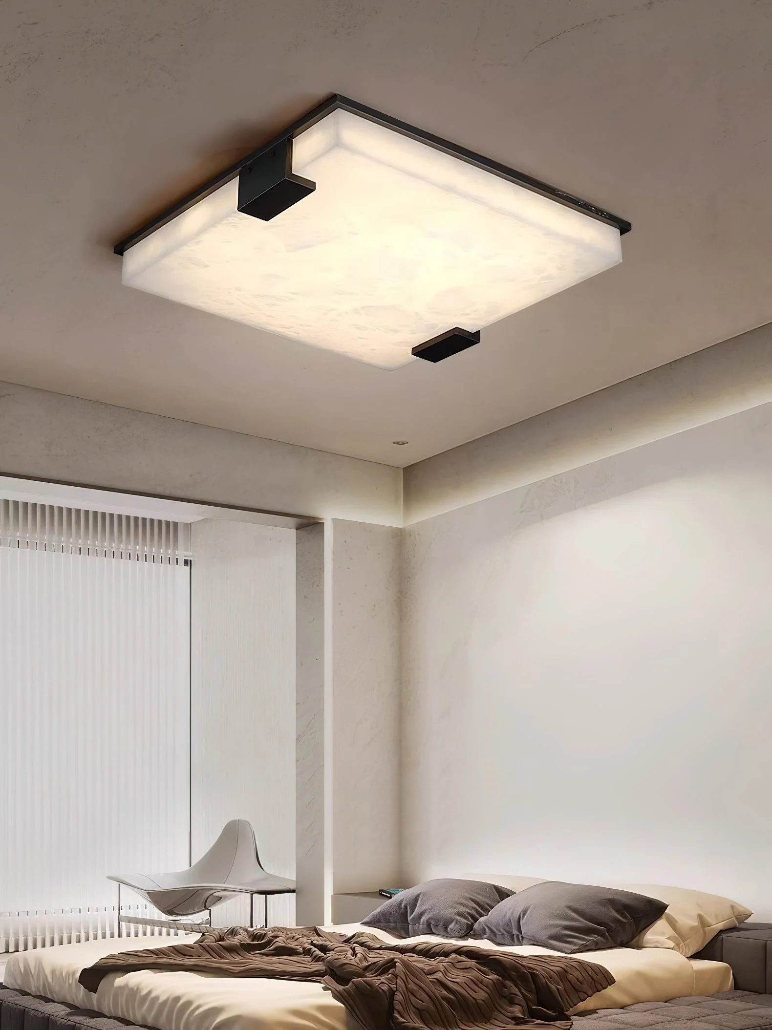 Covet Alabaster Flush Mount Ceiling Light - Image 7