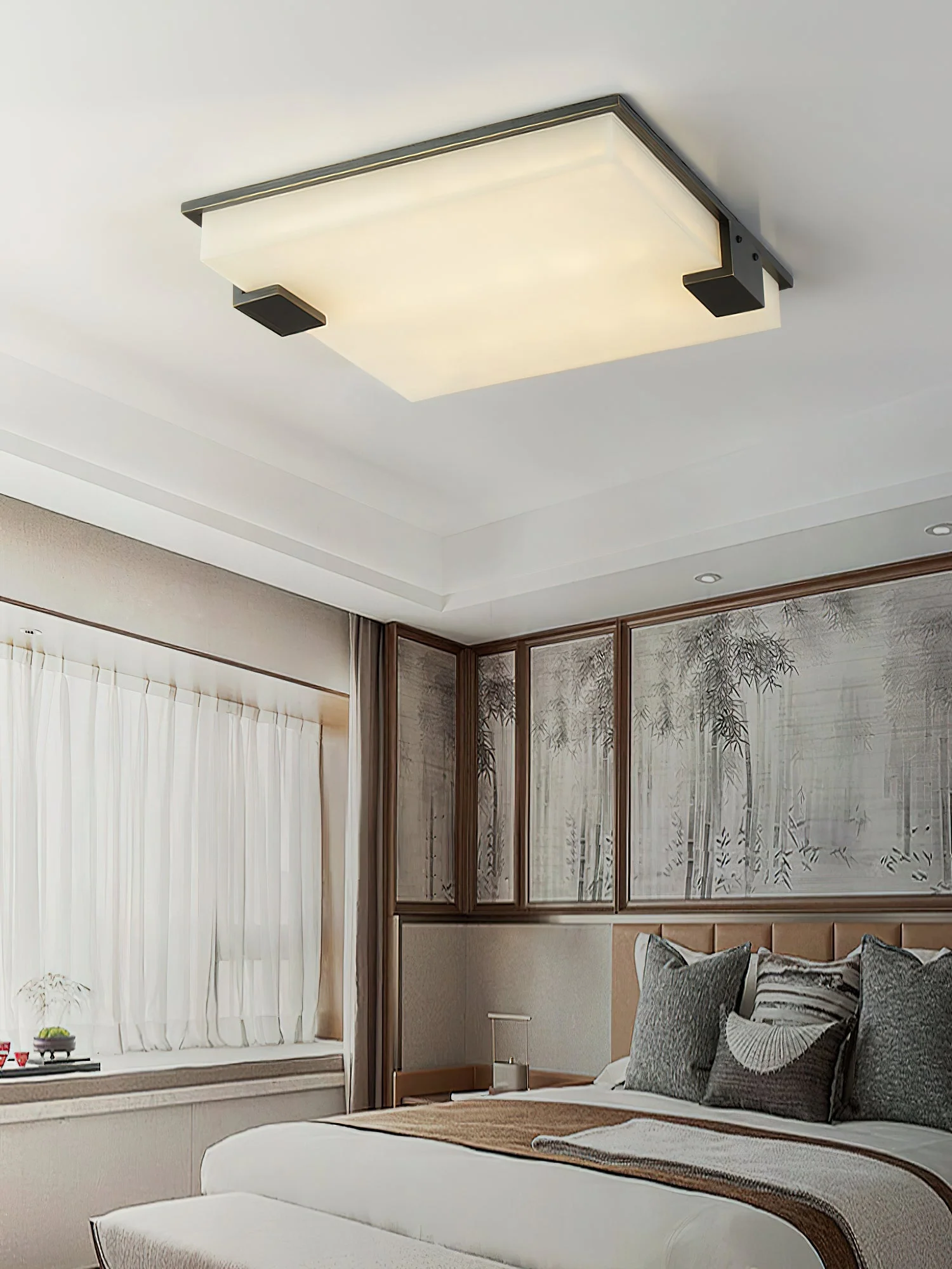 Covet Alabaster Flush Mount Ceiling Light - Image 8
