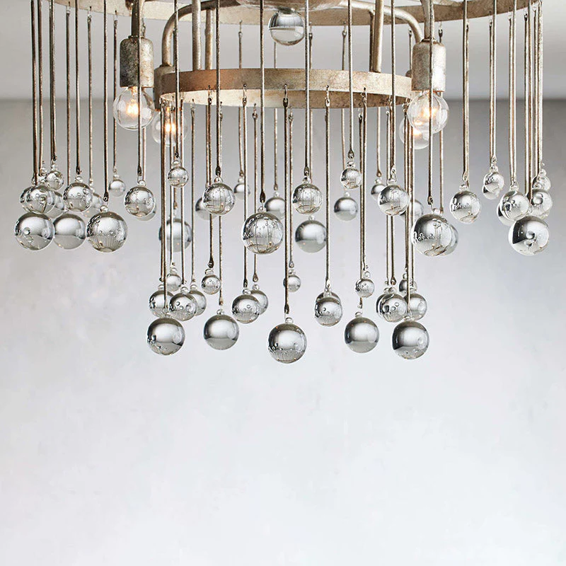 Aubrey Crystal Ball Flushmount Lamp - Image 13